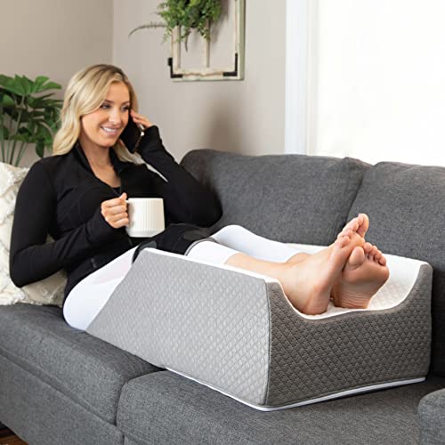 Kölbs Kolbs Double Leg Elevation Pillow | Post Surgery Leg Pillow | Stylish Chic Jacquard Cover - Image 1