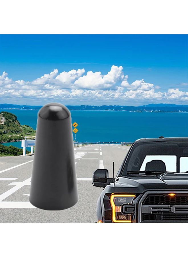 Black Short Roof Car Antenna Topper with Enhanced Signal Easy Installation Aerodynamic Design - Image 5