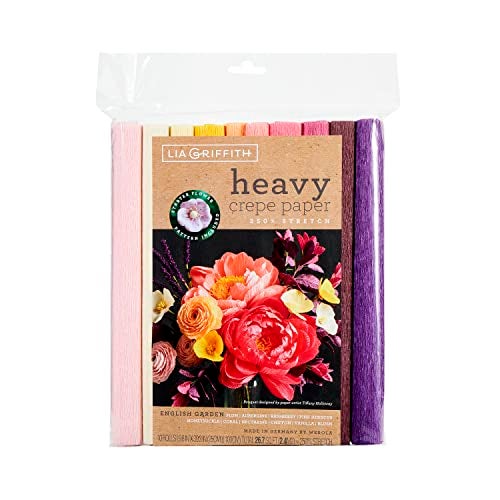 Creativity Inspired Lia Griffith LG11032 Heavy Crepe Paper, English Garden - Image 1