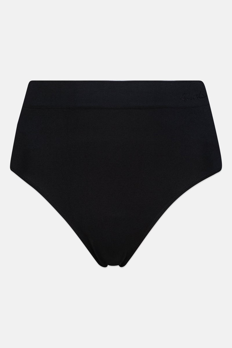 Gloria Vanderbilt Women 3 Pieces Plus Size Brand Logo Seamless Brief, Multicolor - Image 2