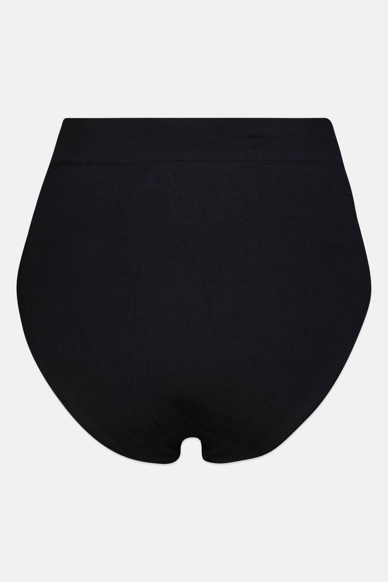 Gloria Vanderbilt Women 3 Pieces Plus Size Brand Logo Seamless Brief, Multicolor - Image 5