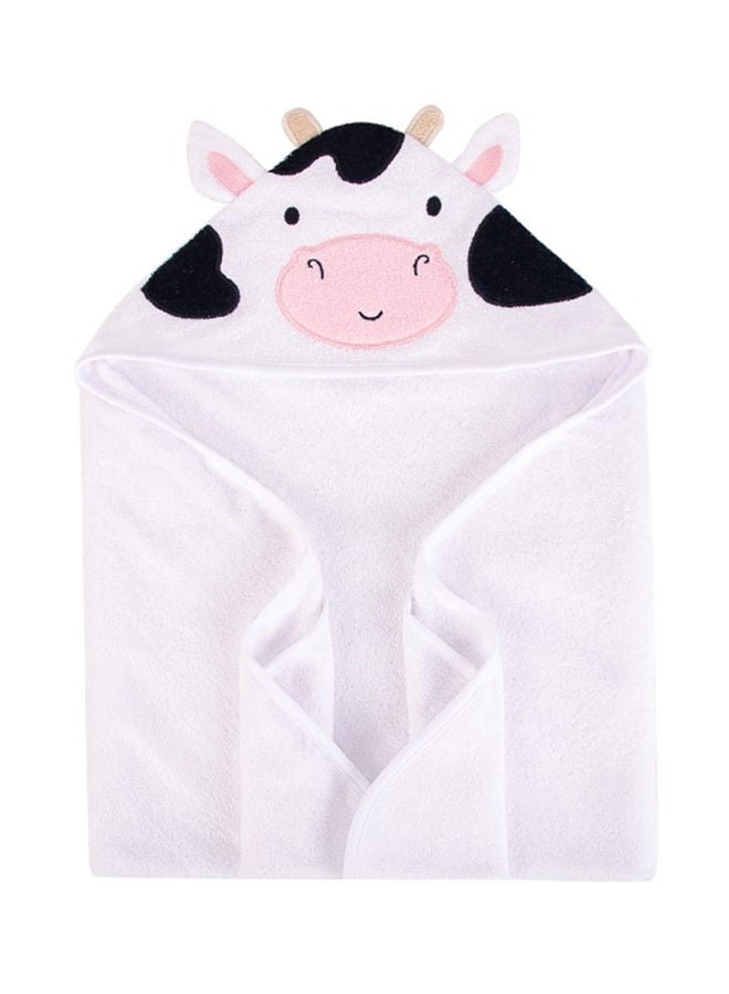 hudson baby Animal Hooded Towel Woven Terry - Cow - Image 1