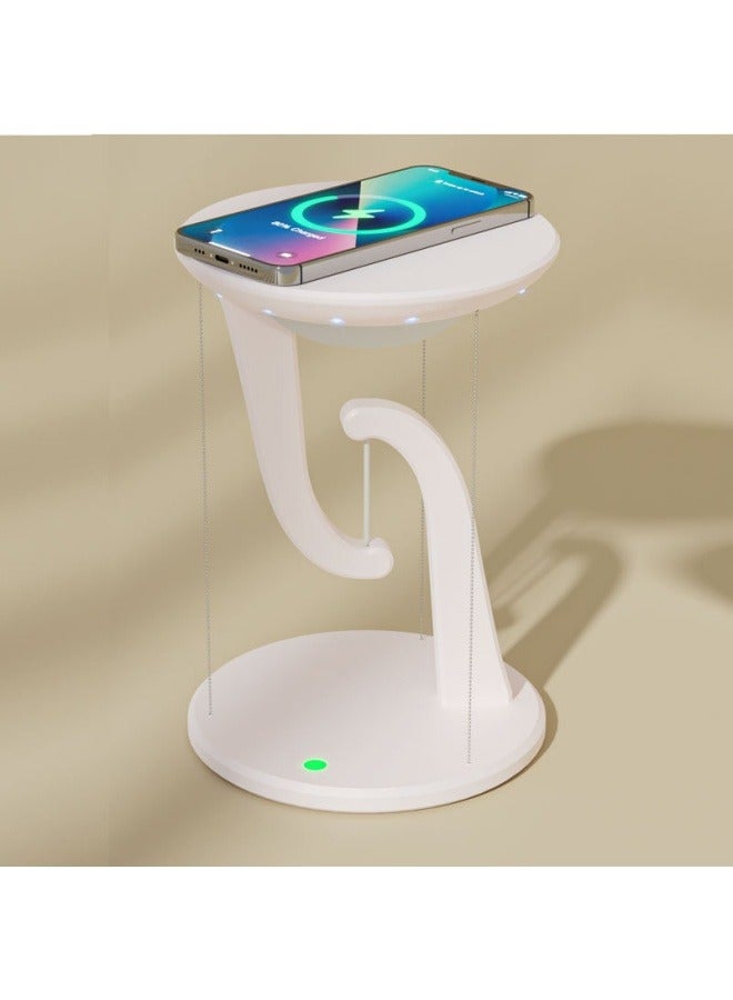 general Creative bedroom suspension anti-gravity LED table lamp mobile phone 15W fast wireless charging atmosphere light - Image 2