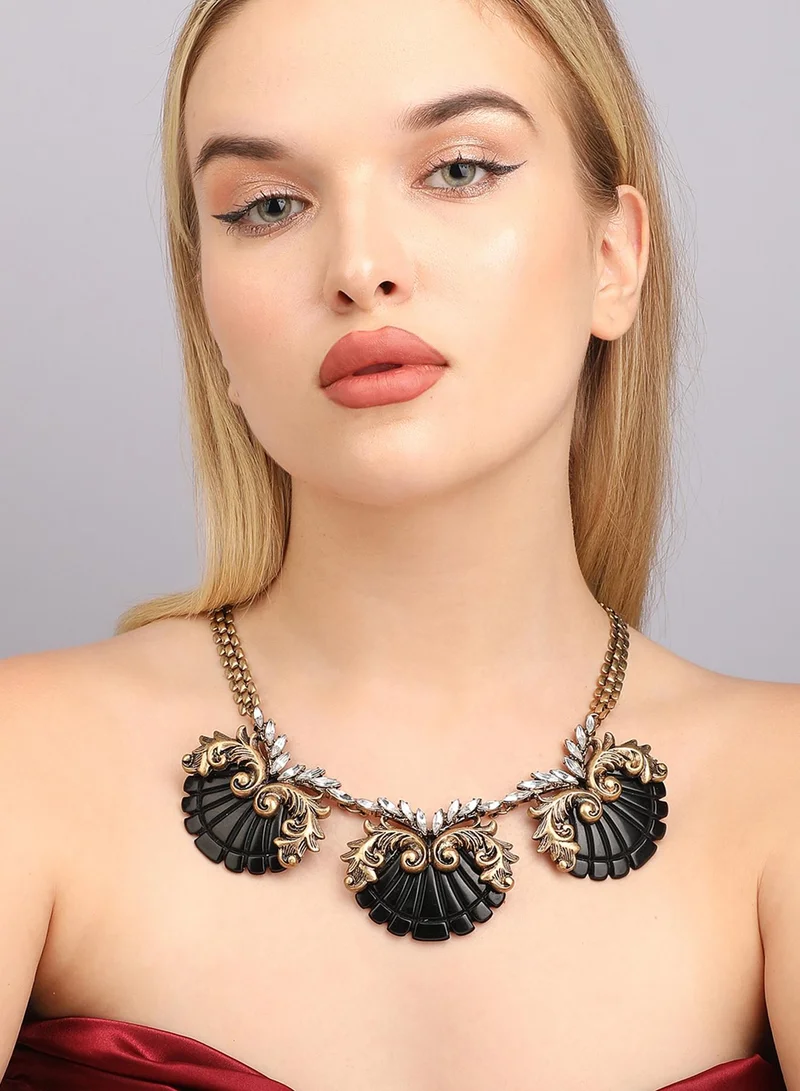 SOHI Designer Statement Stone Artificial Necklace Jewellery