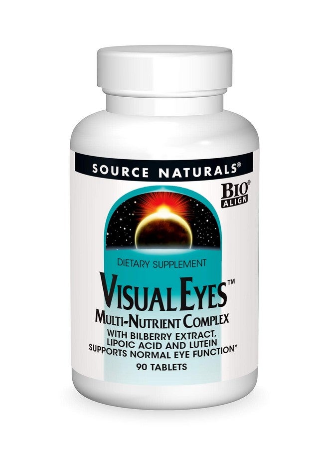 Source Naturals Visual Eyes Dietary Supplement Multi Nutrient Complex With Bilberry Extract Lipoic Acid And Lutein 90 Tablets - Image 2