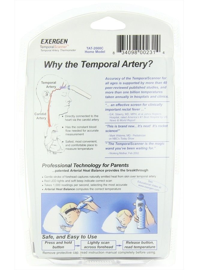 Exergen مقياس حرارة، ماسح زمني 1 مقياس حرارة - Image 2