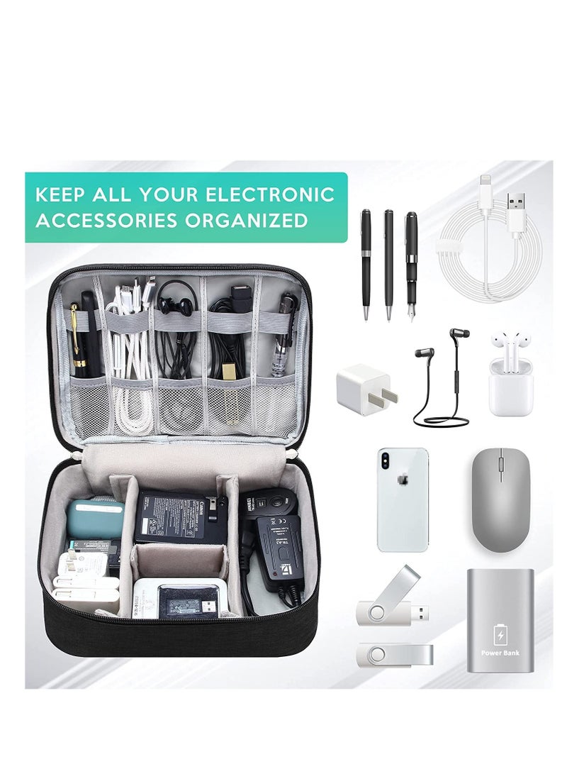 Seagull Seagull flight of fashion Nylon 2 Layer Gadget Organizer Case,Electronic Accessories Bag  - Image 3