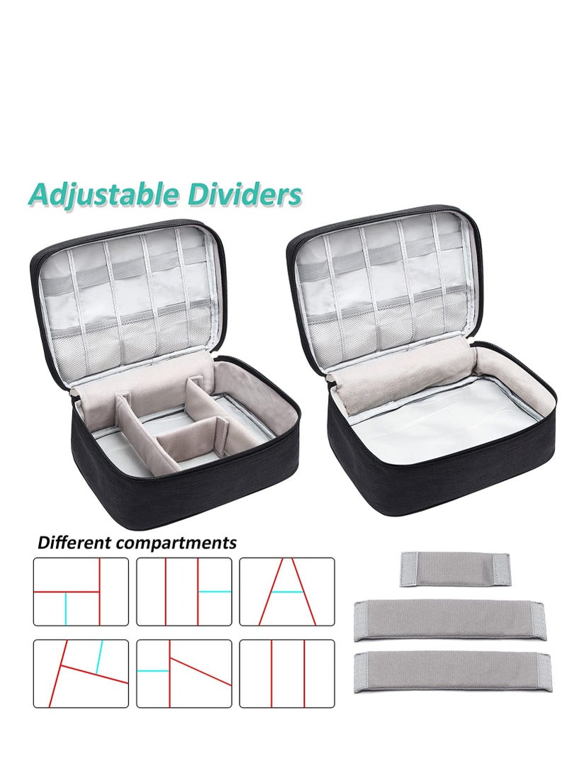 Seagull Seagull flight of fashion Nylon 2 Layer Gadget Organizer Case,Electronic Accessories Bag  - Image 4