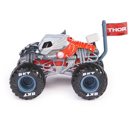 Monster Jam - Original Monster Truck in Marvel Superhero Design, Monster Stunt Action to Play and Collect, Scale 1:64, Ages 3+ (Assorted Designs, Random) - Image 5