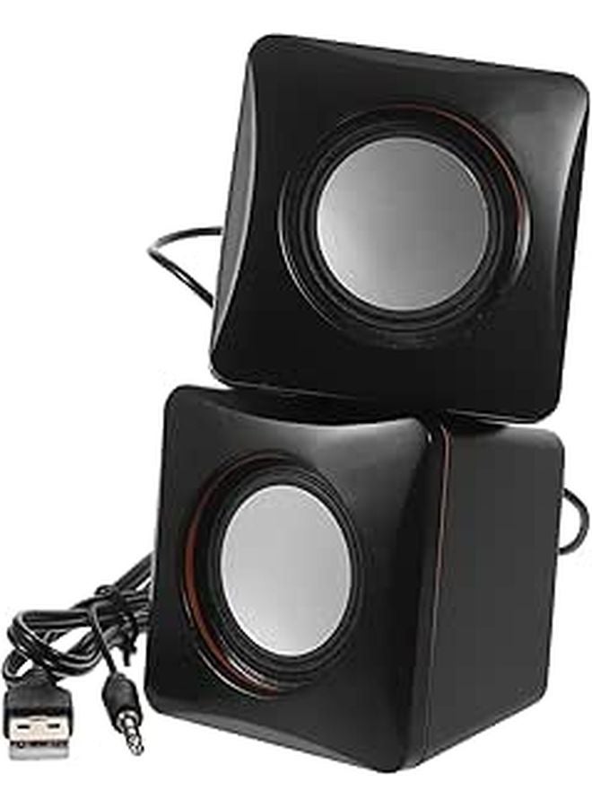 Mini USB Computer Speaker Portable Desktop Audio with Rich Bass for Laptop PC - Image 1