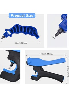 Excefore Drip Irrigation Hole Punch Tool Sets, 2-in-One Tube Outdoor Pipe Hand for 16/20mm PE Opening (Pro Sets)  - Image 2