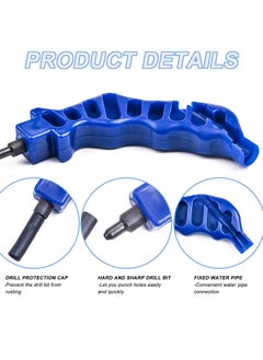 Excefore Drip Irrigation Hole Punch Tool Sets, 2-in-One Tube Outdoor Pipe Hand for 16/20mm PE Opening (Pro Sets)  - Image 5