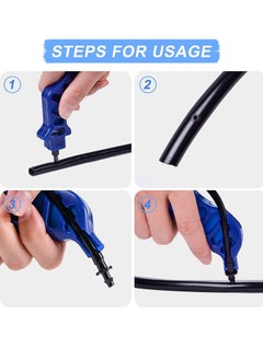 Excefore Drip Irrigation Hole Punch Tool Sets, 2-in-One Tube Outdoor Pipe Hand for 16/20mm PE Opening (Pro Sets)  - Image 4