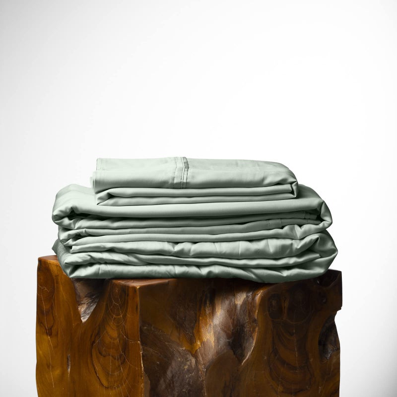 Olive  Crate Eucalyptus Cooling Pillowcase and Sheet Sets Cal King  100 Certified Tencel Fiber from Austria  Better Than Silk Linen Bamboo and Cotton  Deep Pocket Bedding  Sage