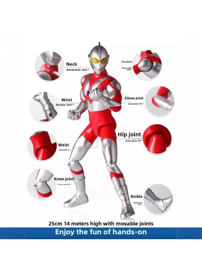Genuine Tyro Altman First Generation Doll Superman Monster Children's Toy Multi-joint Movable Toy Set Doll-Color:[Super Large Gift Box] Ultraman Tello 70cm Sound And Light Joint Movable