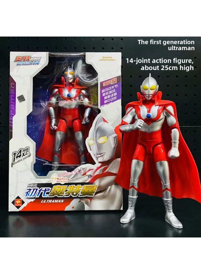 Genuine Tyro Altman First Generation Doll Superman Monster Children's Toy Multi-joint Movable Toy Set Doll-Color:[Super Large Gift Box] Ultraman Tello 70cm Sound And Light Joint Movable