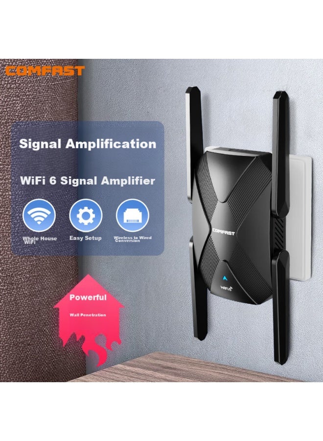 Comfastcf-xr181 Wireless Wifi Signal Amplifier, Wifi6 Wall-penetrating Extension, Ax1500 High-speed Mini Relay Router, Long-range Wireless To Wired Converter - Image 1
