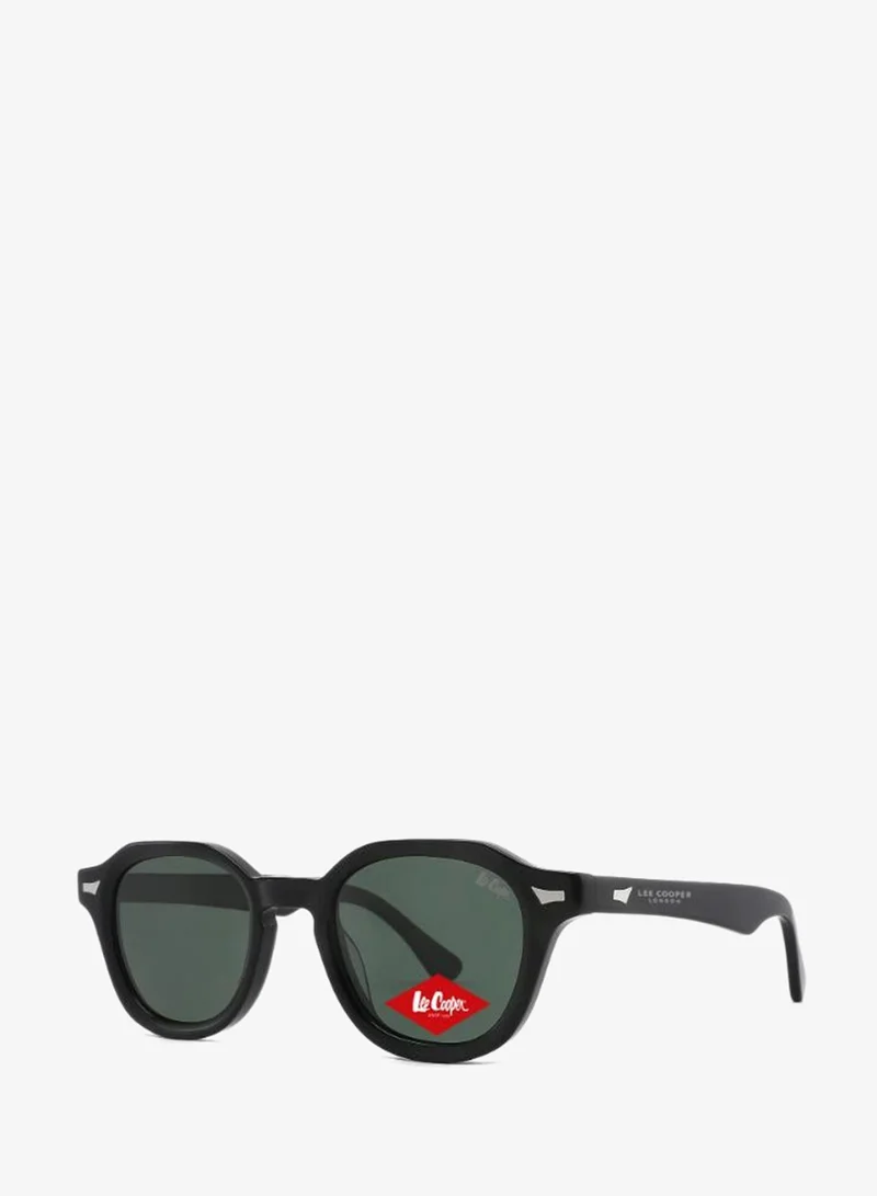 لي كوبر Polarized Sunglasses Black Frame Green Mirror Lens 48mm  - LCM10759C1