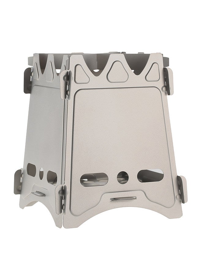 TOMSHOO Camping Wood Stove with Bellow Portable Folding Lightweight Titanium Wood Burning Backpacking Stove for Outdoor Survival Cooking Picnic Hunting  - Image 2