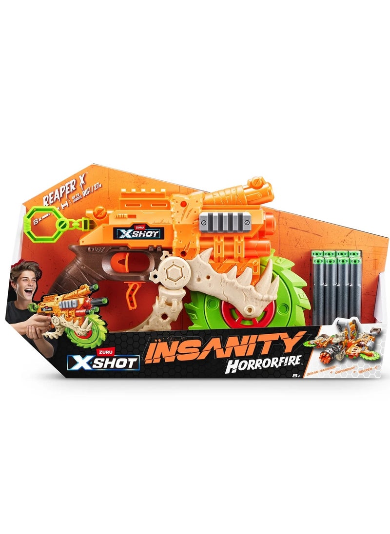 ZURU ZURU XSHOT INSANITY SERIES 1 HORRORFIRE REAPER-X (8DARTS)  - Image 2