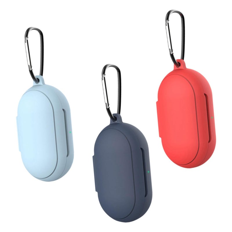 Blush Pink Protective Earphone Case With Hanging Buckle For Convenient Travel - Image 2