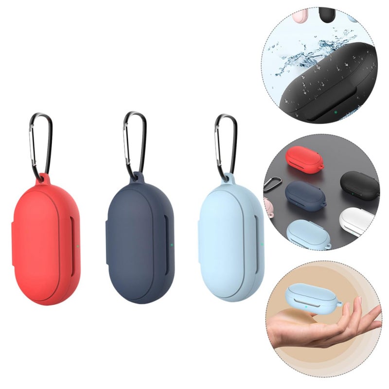 Blush Pink Protective Earphone Case With Hanging Buckle For Convenient Travel - Image 5