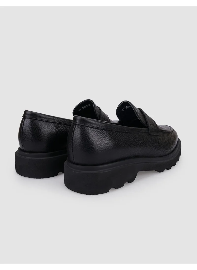 Cabani Leather Black Men's Casual Shoes