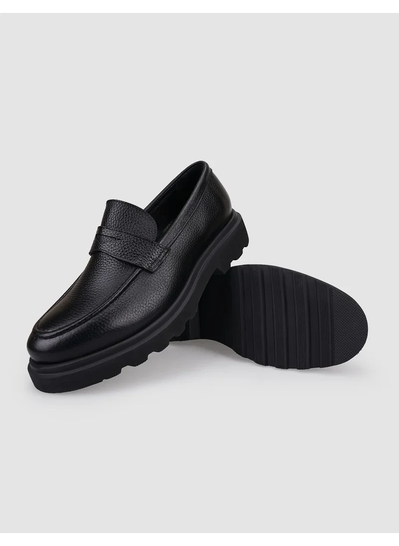 Cabani Leather Black Men's Casual Shoes