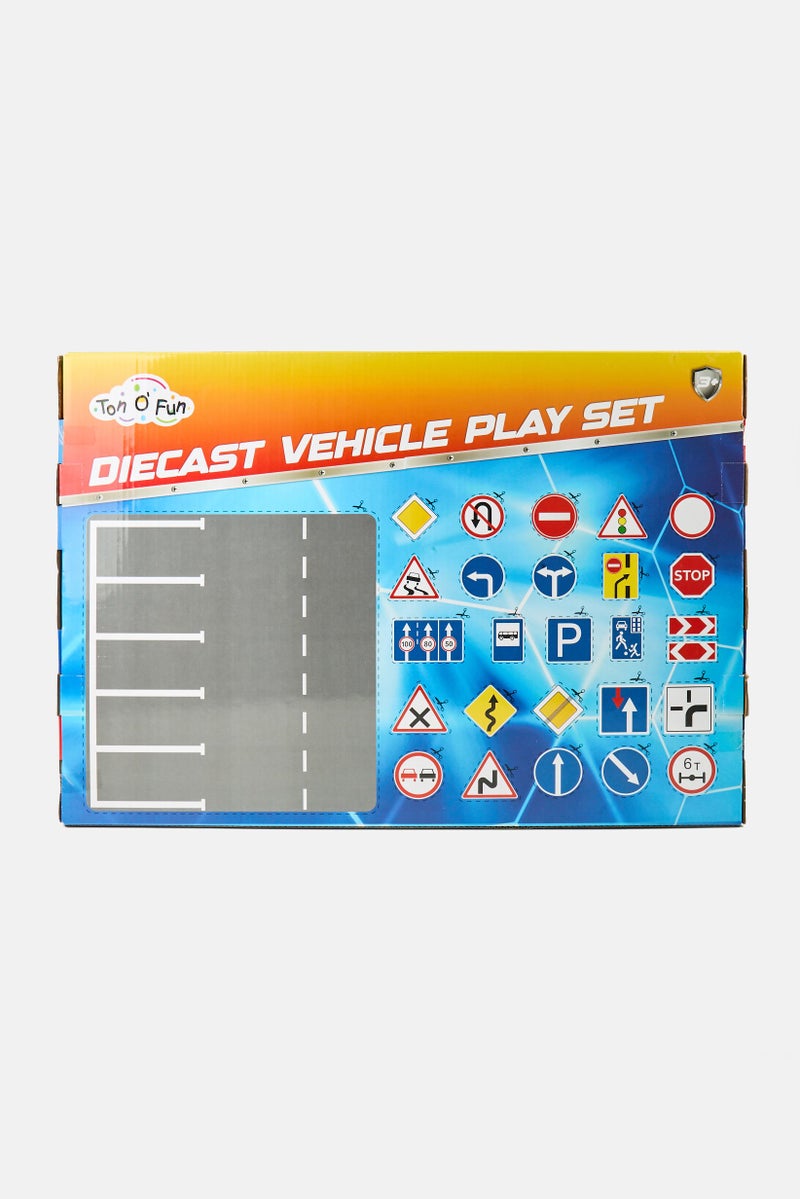 Ton O' Fun 25 Pieces Diecast Vehicle Play Set, Multicolor  - Image 2