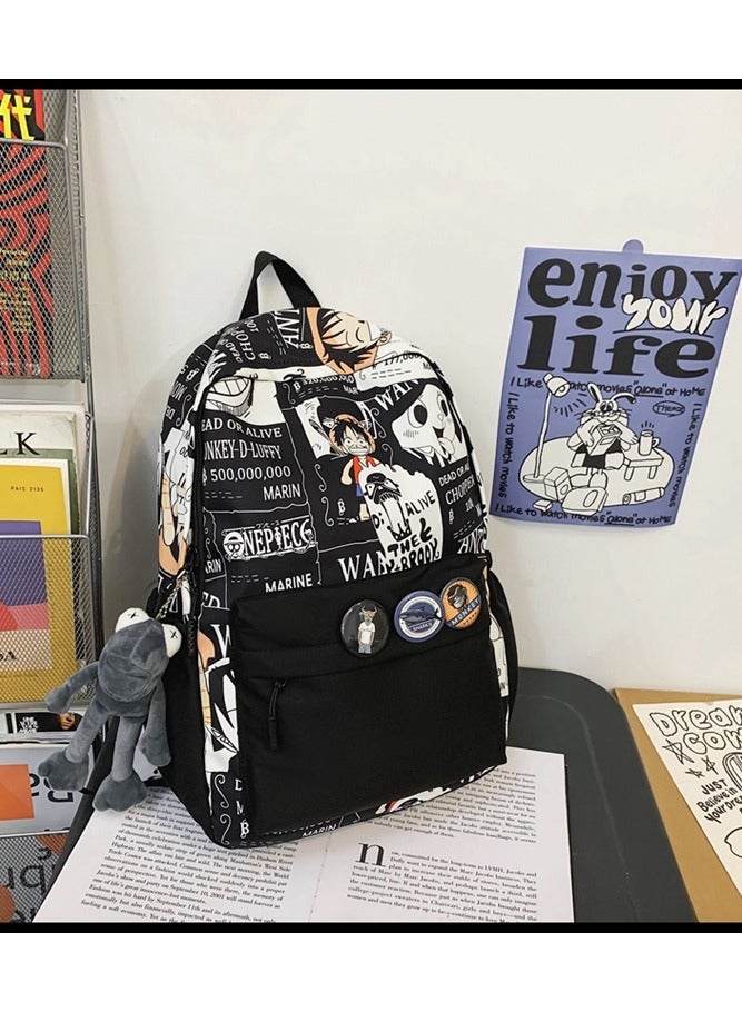 KUYING Street Trend anime Printed Backpack Lufei Backpack  - Image 2