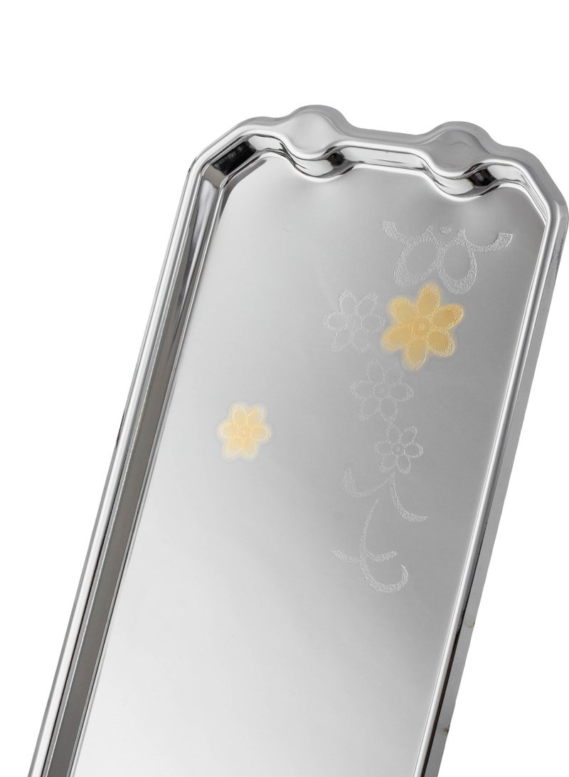 Dania Single serving tray for pastries, sweets and chocolates made of stainless steel with a design suitable for all occasions - Image 4