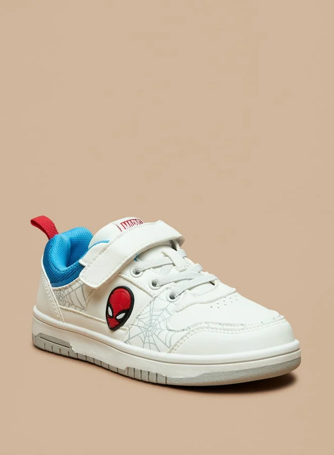MARVEL Marvel Spider-Man Print Shoes with Hook and Loop Closure