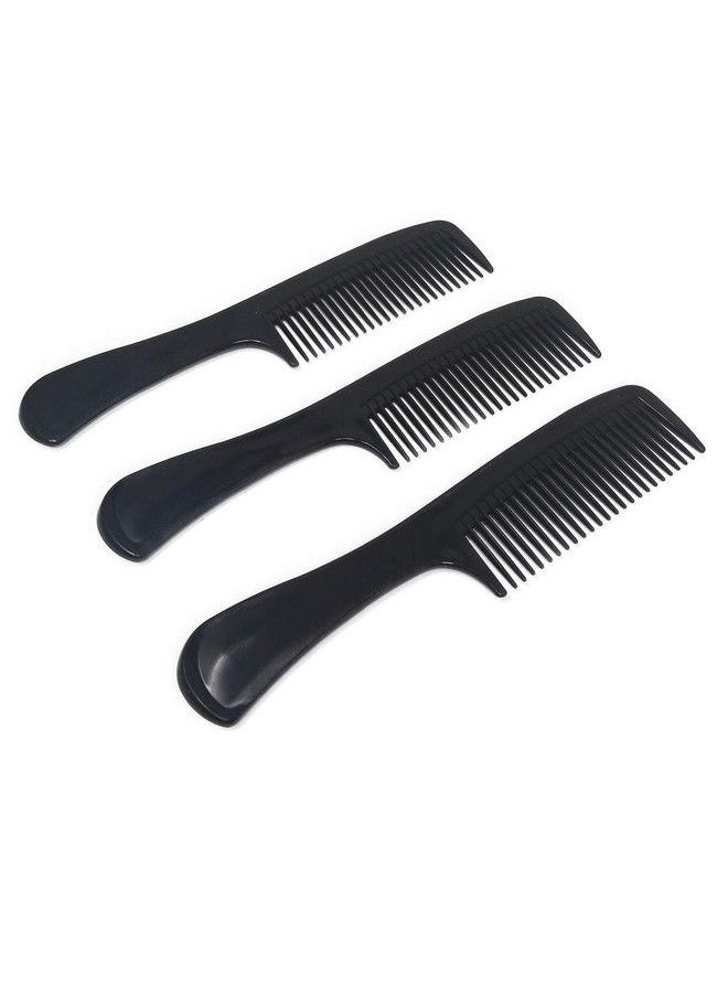 Vakly Large Wide Tooth Paddle Comb For Detangling Wet Or Dry Hair 8.5Inch Round Handle Styling Combs Pack Of 3 For Men Women And Kids Long Straight Wavy Curly And Coarse Hair  - Image 2