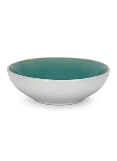 Fissman Ceramic Bowl Azure Celine Series For Cereal, Salad, Pasta, Soup, Dessert, Serving of Rice Dishwasher Safe For Breakfast, Lunch and Dinner 19.5X6 cm  - Image 1