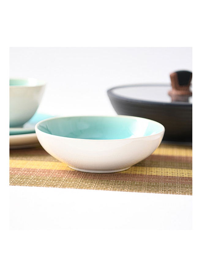 Fissman Ceramic Bowl Azure Celine Series For Cereal, Salad, Pasta, Soup, Dessert, Serving of Rice Dishwasher Safe For Breakfast, Lunch and Dinner 19.5X6 cm  - Image 5