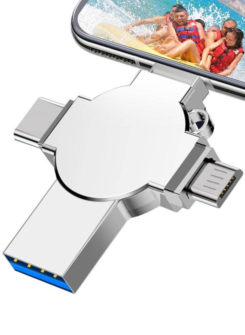 Flash Drive for iPhone 512GB, Photo Stick USB Flash Drive 512GB Memory Stick USB 3.0 High Speed Thumb Drives Portable Jump Drive Storage Device External Storage for Smartphone/Laptop/PC/Android - Image 1