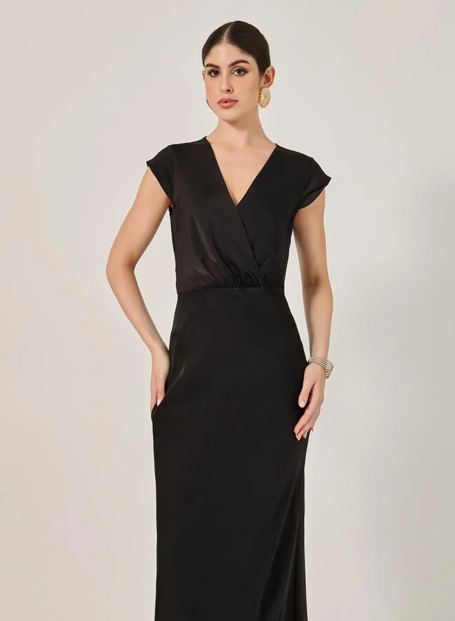 Styli Styli Plain Sleeveless A-Line Maxi Dress