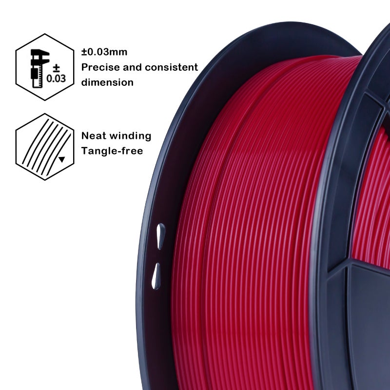 ZIRO PLA PRO Basic Color Series Filament 1.75mm 1kg/2.2lb Spool, - Image 5