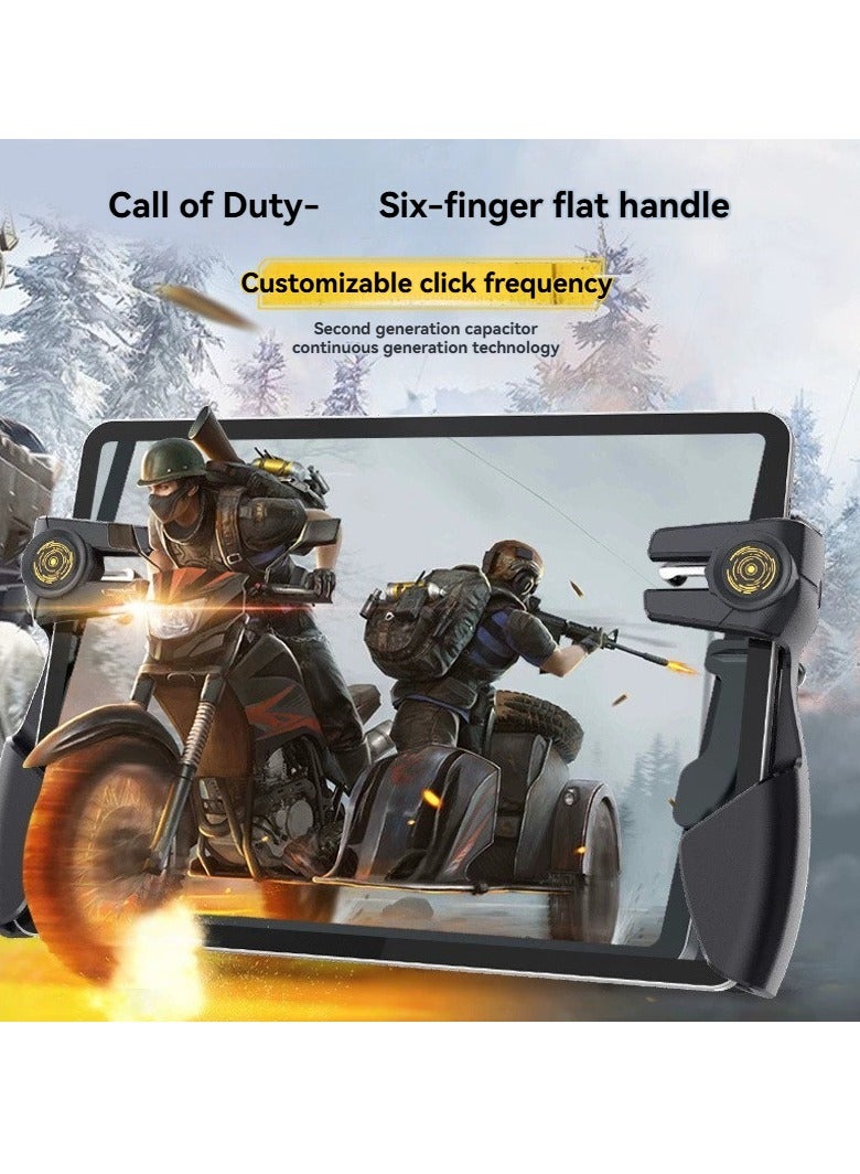 M MIAOYAN Six-Finger PUBG Game Controller | Tablet Mirror Shooting Assist | 6K Black Physical Version  - Image 1