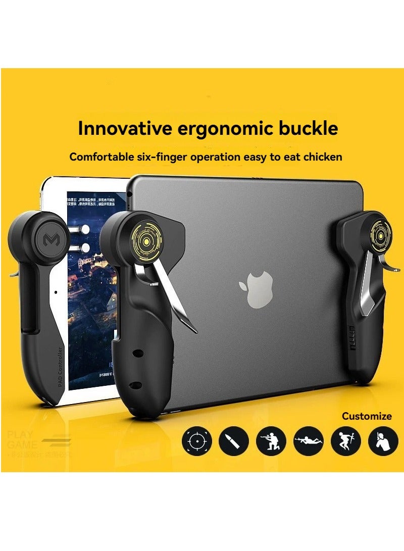 M MIAOYAN Six-Finger PUBG Game Controller | Tablet Mirror Shooting Assist | 6K Black Physical Version  - Image 2