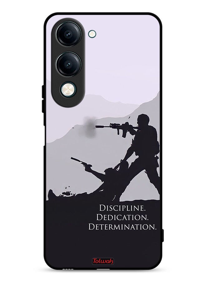 Tolwak vivo Y29s Protective Case Cover Discipline Dedication Determination - Image 1