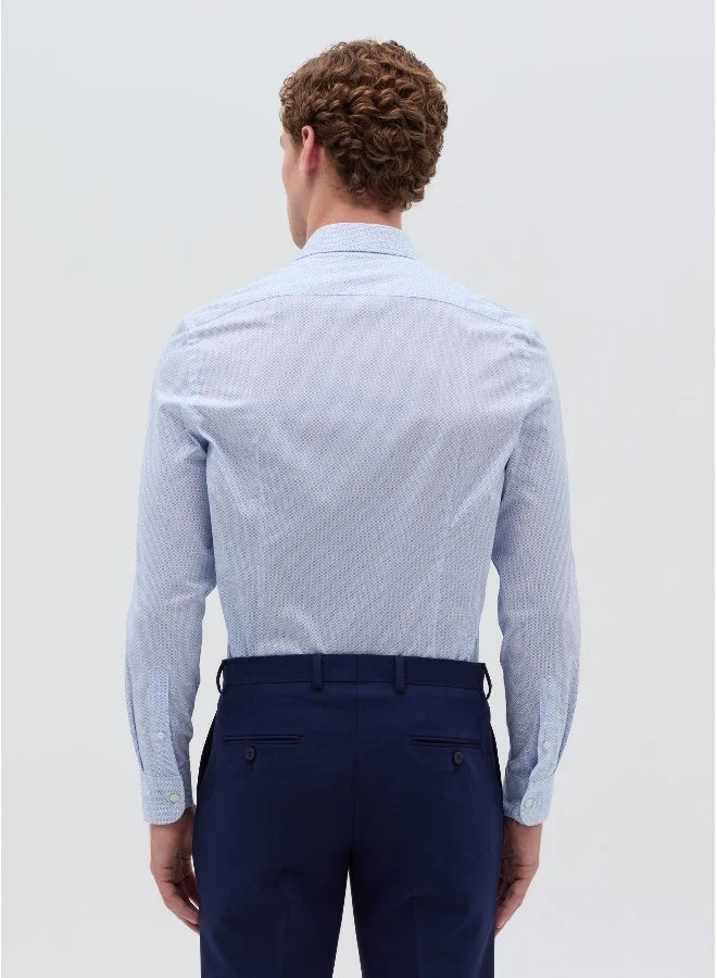 Ovs  Slim-fit shirt with micro pattern for Men | Best Price UAE