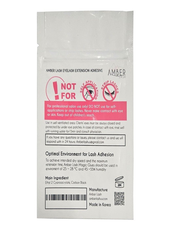 Amber Lash Mild Sensitive Eyelash Extension Magic Glue for Professional Lash Extensions, 1-2 Sec Dry Time & Up to 6 Weeks Retention, Black Adhesive by Amber Lash (5 ml / 0.18oz) - Image 5