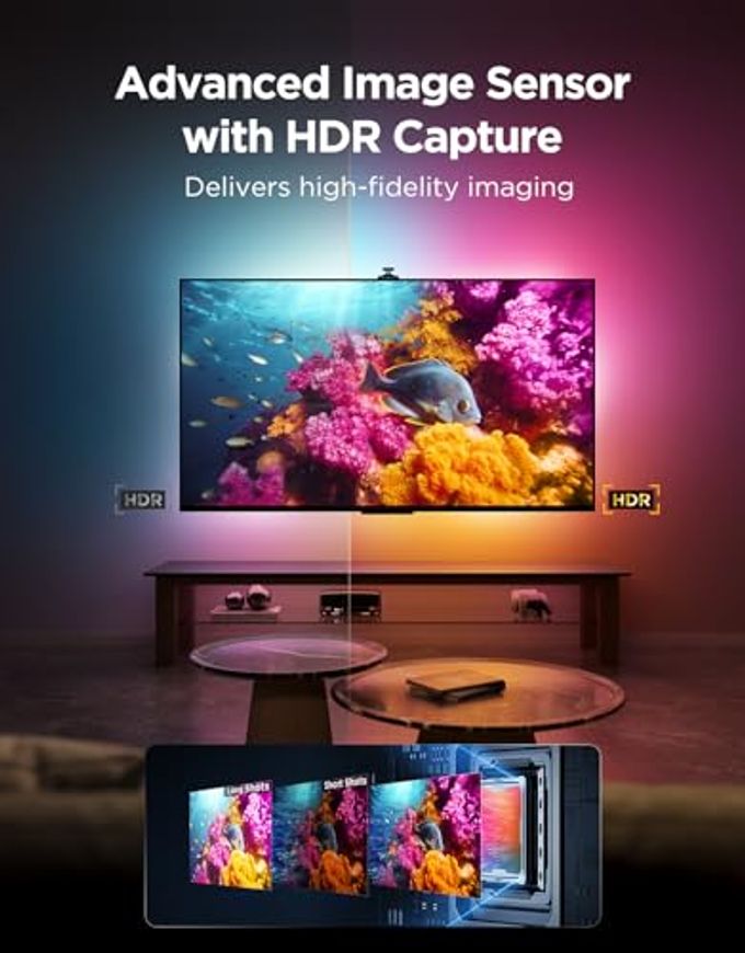 Govee Tv Backlight 3 Pro With Hdr Triple Camera, 11.8Ft 5-In-1 Rgbwwic Led Strip Lights That Change With 55-65 Inch Tvs, 75Leds/M, Supports Ai Filter, Smart App And Voice Control, Dreamview Sync - Image 2
