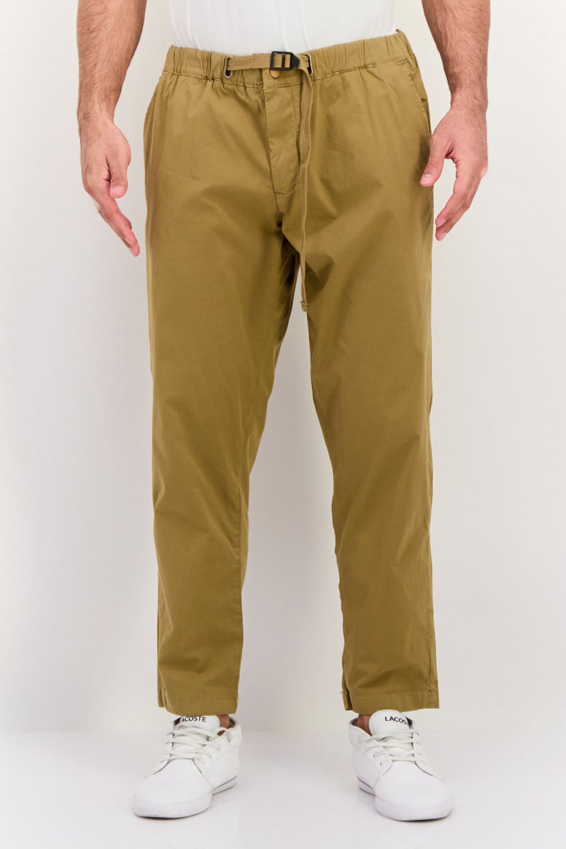 Sorbino Men Regular Fit Solid Chino Pants, Khaki - Image 1