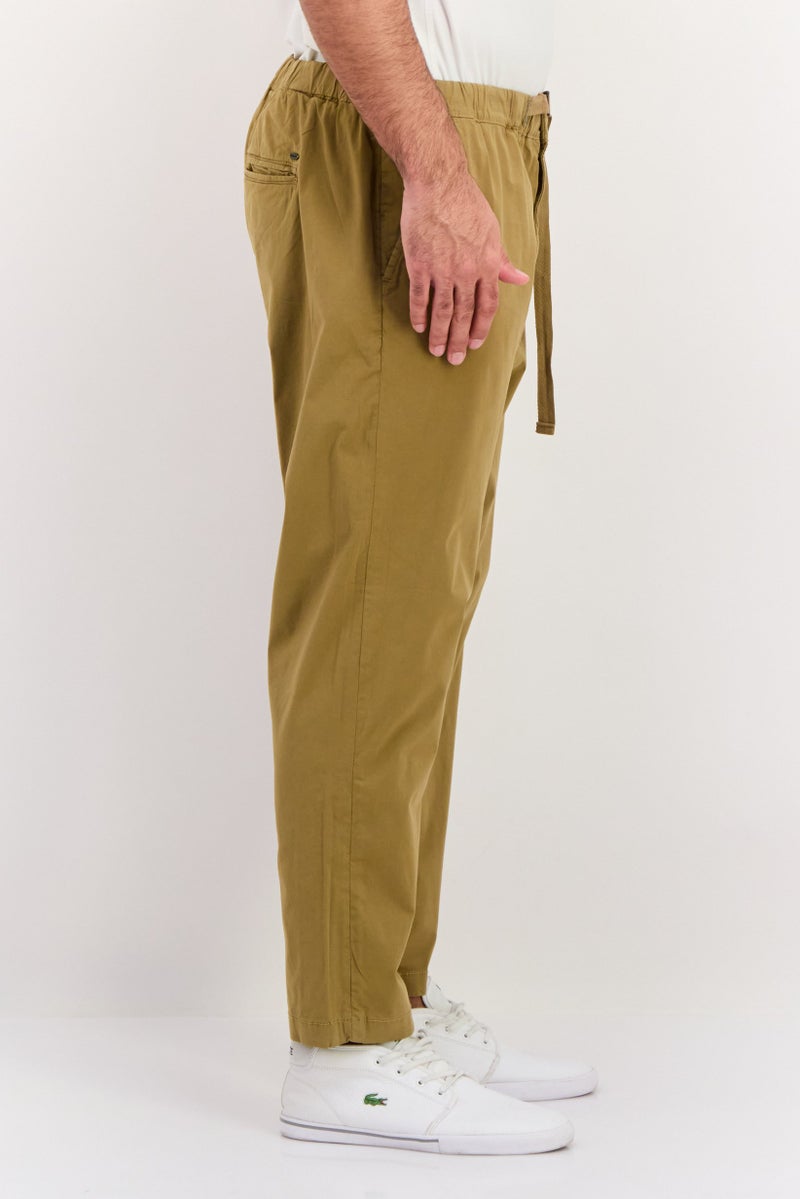 Sorbino Men Regular Fit Solid Chino Pants, Khaki - Image 2