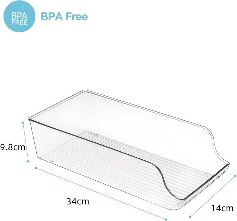 Rabbonix Soda Can Organizer Bins for Refrigerator Drink And Beverage Holder for Fridge Freezer Kitchen Countertops Cabinets Pantry Storage Rack Pack of 01 - Image 3