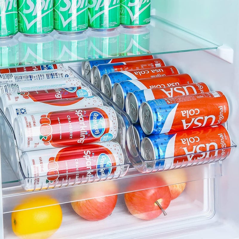 Rabbonix Soda Can Organizer Bins for Refrigerator Drink And Beverage Holder for Fridge Freezer Kitchen Countertops Cabinets Pantry Storage Rack Pack of 01 - Image 5