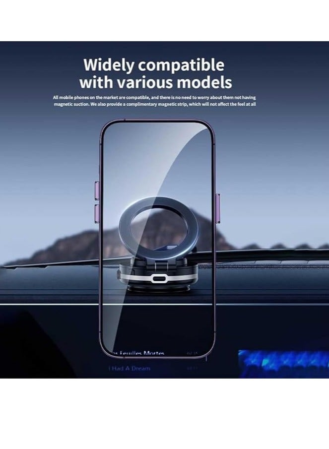 Beauenty Magnetic Car Phone Holder - 360 Degree Rotating Magnetic Phone Holder, Magnetic Car Phone Holder, Magnetic Car Phone Holder (Black) C1 - Image 5