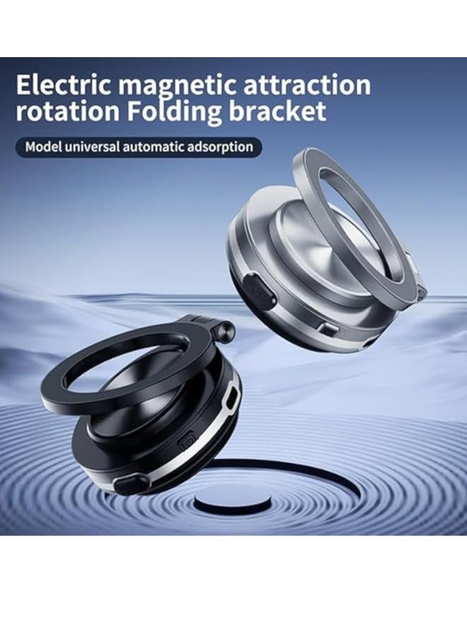 Beauenty Magnetic Car Phone Holder - 360 Degree Rotating Magnetic Phone Holder, Magnetic Car Phone Holder, Magnetic Car Phone Holder (Black) C1 - Image 2